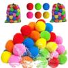 Reusable Water Sponge Balls,Beach Pool Toys Outdoor Yard Water Fight Games Instant Refill Water Balloons No Cleanup for Pool, Beach, Backyard. (60pcs) view 1