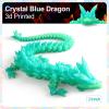 24" Large 3D Printed Dragon - Huge Articulated Crystal Dragon Fidget Toy, Giant Flexible 3D Dragon Figure, Birthday Gift for Boys Girls Kids & Collectors, Home Office Executive Desk Decor view 2