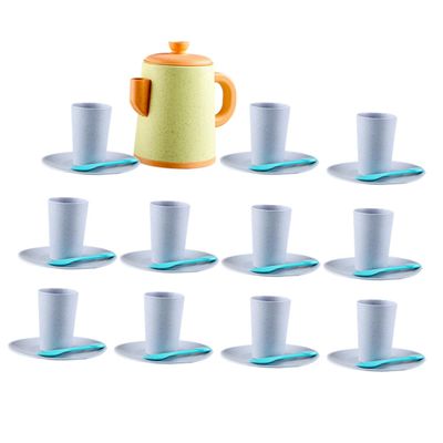 ERINGOGO 1Set Miniature Tea Pretend Play Tea Party Set with Realistic Accessories Teaware for Simulation Home Decor and Role Play Fun