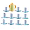 ERINGOGO 1Set Miniature Tea Pretend Play Tea Party Set with Realistic Accessories Teaware for Simulation Home Decor and Role Play Fun view 1