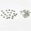 20PCS RC Car Mini Door Folding Hinge with Screws for RC Car Truck DIY Model Toy Hinge Parts (Silver) view 1