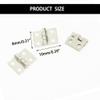 20PCS RC Car Mini Door Folding Hinge with Screws for RC Car Truck DIY Model Toy Hinge Parts (Silver) view 3