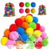Reusable Water Sponge Balls,Beach Pool Toys Outdoor Yard Water Fight Games Instant Refill Water Balloons No Cleanup for Pool, Beach, Backyard. (42pcs) view 1