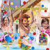 Reusable Water Sponge Balls,Beach Pool Toys Outdoor Yard Water Fight Games Instant Refill Water Balloons No Cleanup for Pool, Beach, Backyard. (42pcs) view 2