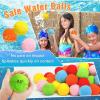Reusable Water Sponge Balls,Beach Pool Toys Outdoor Yard Water Fight Games Instant Refill Water Balloons No Cleanup for Pool, Beach, Backyard. (42pcs) view 3