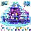 SSAWER Magnetic Blocks, 100PCS Magnetic Building Blocks, Stacking Magnets for Kids, Sensory Toy for STEM Constructions Magnet Blocks for Boys Girls Age 3+, Christmas Birthday Gifts (Ocean World) view 1