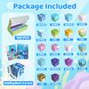 SSAWER Magnetic Blocks, 100PCS Magnetic Building Blocks, Stacking Magnets for Kids, Sensory Toy for STEM Constructions Magnet Blocks for Boys Girls Age 3+, Christmas Birthday Gifts (Ocean World) view 2