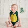 Unisex Baby Monster Costume for Girls and Boys Sleevless Front Zipper Hood Romper with Long Socks 2 Pcs Set (Duck, 3-6 Months) view 2