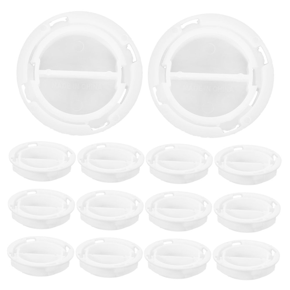 BESPORTBLE 25PCS Plastic Piggy Bank Bottom Stoppers Rubber Seal Dual-Layer Covers for Savings Box and Figurines for Boys and Girls Money Saving Projects