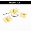 20PCS RC Car Mini Door Folding Hinge with Screws for RC Car Truck DIY Model Toy Hinge Parts (Gold) view 3