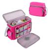 Weemia Carrying Case for Little Tikes Story Dream Machine, Storage Bag with Shoulder Strap, 2 Layers (Pink) view 1
