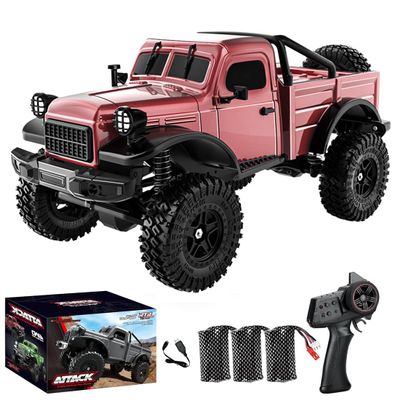 OYDL C8813 1:18 Scale 4WD RC Rock Crawler Truck 2.4GHz Off-Road Climbing Buggy with LED Lights, 12KM/H All-Terrain Pickup Car for Adults & Hobbyists -RTR