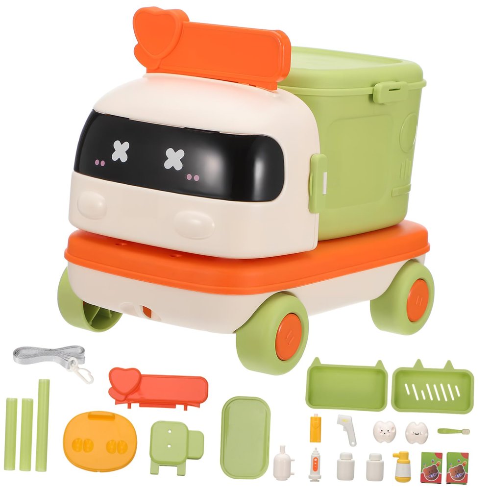 BESPORTBLE 1Set Doctor Play with Storage Interactive Kit for Role Play Doctor Tools for Boys Transformable Design Into Car for Imaginative Learning