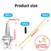 Akso Aoyupe Yellow 5pcs Universal Antenna Plastic Hose, with Protective Cap and Antenna Base, Suitable for Remote Control of Small Cars, FPVs, Drones, Aircraft, Remote Control of Ships, Models view 2