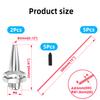 Akso Aoyupe Red 5pcs Universal Antenna Plastic Hose, with Protective Cap and Antenna Base, Suitable for Remote Control of Small Cars, FPVs, Drones, Aircraft, Remote Control of Ships, Models view 2