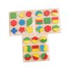 Abaodam 1Set Wooden Geometric Matching Educational for Enhances Creativity and Hand Eye Coordination view 1