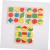 Abaodam 1Set Wooden Geometric Matching Educational for Enhances Creativity and Hand Eye Coordination view 4