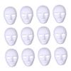Abaodam 12Pcs DIY Blank Pulp Masks for Halloween Cosplay Hip Hop Dance and Masquerade Parties Scary Masks for Creative Costumes and Memorable Moments view 1