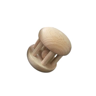 BESPORTBLE Solid Color Wooden Hand Rattle for Boy Girl Safe Design Stimulates Grip Coordination for Newborns Engaging Sound with Wooden Ball