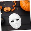 Abaodam 12Pcs DIY Blank Face Masks for Halloween Costumes Scary Ghost Design Hip Hop Dance Party Pulp Comfortable Fit for Masquerade and Costume Parties view 3