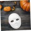 Abaodam 12Pcs DIY Blank Face Masks for Halloween Costumes Scary Ghost Design Hip Hop Dance Party Pulp Comfortable Fit for Masquerade and Costume Parties view 4