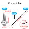 Akso Aoyupe Black 5pcs Universal Antenna Plastic Hose, with Protective Cap and Antenna Base, Suitable for Remote Control of Small Cars, FPVs, Drones, Aircraft, Remote Control of Ships, Models view 2