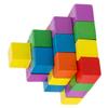 Gogogmee 50pcs Wooden Cube Blocks for Boys and Girls Small Craft Cubes for Mathematics Teaching Aids Unfinished Square Blocks for DIY Projects and Classroom Activities view 1