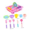 Abaodam 21Pcs Kitchen Utensil Set Simulation Kitchen with Mini Drain Basket Tableware Kit for Pretend Play Safe Material for Boys Birthday view 2