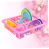 Abaodam 21Pcs Kitchen Utensil Set Simulation Kitchen with Mini Drain Basket Tableware Kit for Pretend Play Safe Material for Boys Birthday view 4