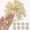 100 Pieces Miniature Coins for Crafts Dollhouse Tiny Fake Gold Coins for Dollhouse Fairy Garden Micro Landscaping view 1
