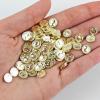100 Pieces Miniature Coins for Crafts Dollhouse Tiny Fake Gold Coins for Dollhouse Fairy Garden Micro Landscaping view 2