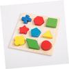 BESPORTBLE 1Set Geometric Matching Building Blocks Wooden Educational for Shape Sorting Plaything Safe Enhances Creativity and Coordination view 2