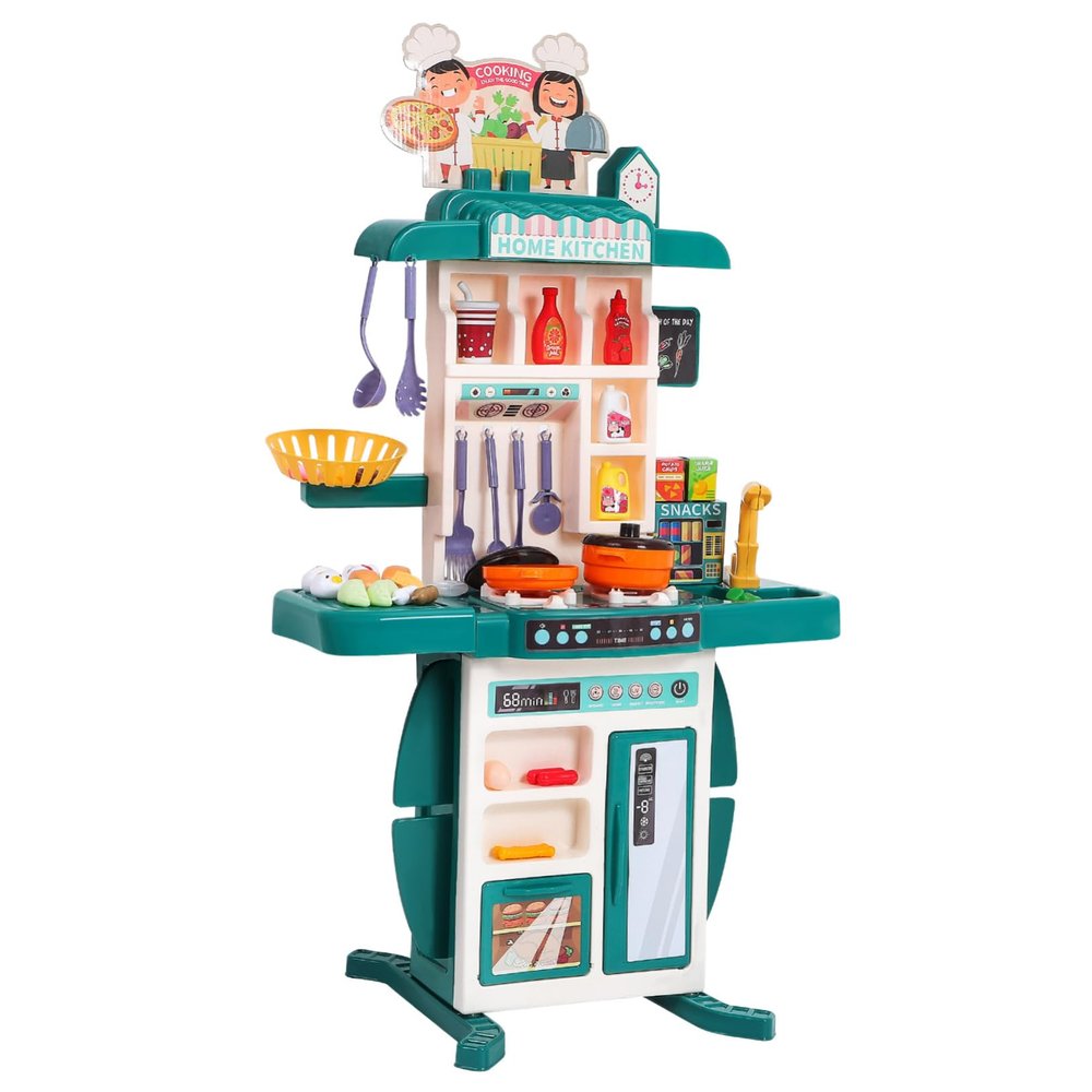 Abaodam 1Set Kitchen Playset Kitchen for Boys Height Sturdy Design with Sound Effects Simulated Water Features Safe Pretend Play Kitchen for Ages