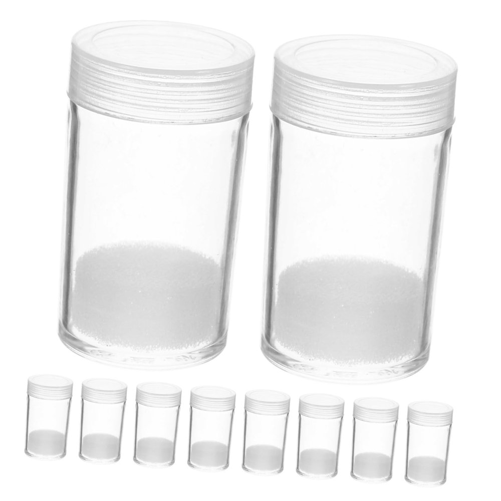 KICHOUSE 10Pcs Transparent Coin Collecting Tube Airtight Coin Holder for Efficient Storage Moistureproof and Grime Coin Protectors for Collectors and Valuables
