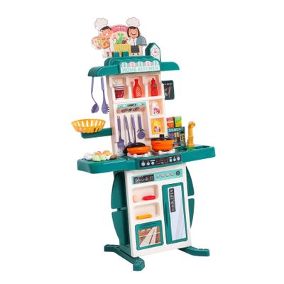 DECHOUS 1Set Kitchen Playset Kitchen with Sound Effects Bright Colors Safe Materials for Pretend Play for Boys and Ages