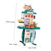 DECHOUS 1Set Kitchen Playset Kitchen with Sound Effects Bright Colors Safe Materials for Pretend Play for Boys and Ages view 2