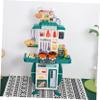 DECHOUS 1Set Kitchen Playset Kitchen with Sound Effects Bright Colors Safe Materials for Pretend Play for Boys and Ages view 4