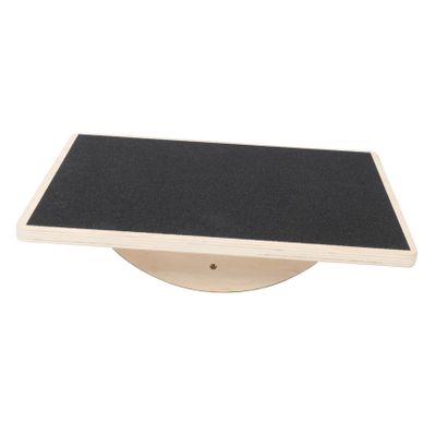 Outanaya Wooden Yoga Balance Board for Adults Skid Fitness Equipment for Stability Coordination Training Portable Rectangular Wobble Board for Home Gym Workouts