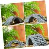 JOINPAYA Miniature Resin Bridge Figurine for Bonsai Landscape Decor Small Outdoor Garden Accessory for Dollhouse and Garden Projects Adds Charm to Fairy Gardens and Micro view 3