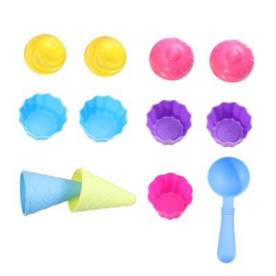 Hohopeti 1Set Interesting Beach for Sand Dredging Play with Ice and Cake Molds for Summer Backyard and More
