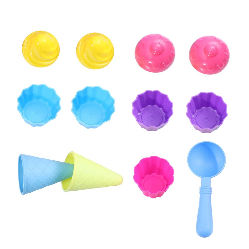 Hohopeti 1Set Interesting Beach for Sand Dredging Play with Ice and Cake Molds for Summer Backyard and More
