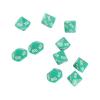 10pcs 10 Sided Dice with White Number Wise Teaching Dice for Games Education Entertainment (Green) view 3