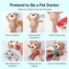 Macabaka Doctor Kit for Toddlers 3-5, Pet Vet Pretend Play Toys for Kids, with X-Ray, Wooden Light Box, Medical Tools, STEM Educational Montessori Toys view 3