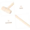 DECOMELODY 50Pcs Mini Wooden Hammers for Safe Role Play for Home School Educational Wooden Crafts Lightweight Mallets for Skill Development and Imagination view 3