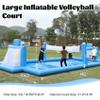 33 FT Inflatable Volleyball Pool 3 in 1 Volleyball Football Count Water Soccer Field for Adults (800w Air Pump)(100% PVC),Giant Outdoor Games for Family,Beach Backyard Summer Party 33x16.5x7ft view 2