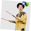 VANZACK 2Pairs Diabolo Handsticks with Antislip Handle Rods with Head Design for Enhanced Balance and Easy String Attachment Juggling Diabolo view 4