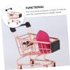Hohopeti Mini Shopping Trolley for Lifelike Grocery Cart Accessory for Play House Decoration Photography Prop Miniature Design view 2
