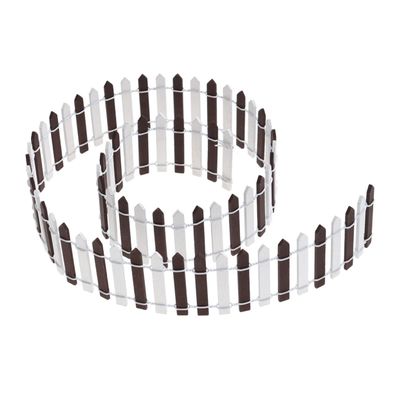 POPETPOP White Picket Fence Decoration Garden Fence Mini Fairy Garden Accessory for Christmas Tree