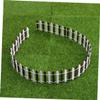 POPETPOP White Picket Fence Decoration Garden Fence Mini Fairy Garden Accessory for Christmas Tree view 3