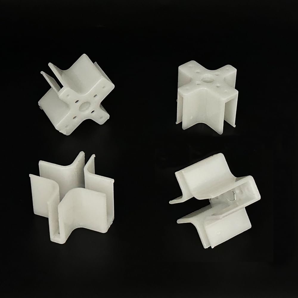 10PCS RC Airplane Plastic Motor Mount Cross Brushless Motor Mount Base for RC Airplane Plane Helicopter 22 Series Motor Mount Part (White)
